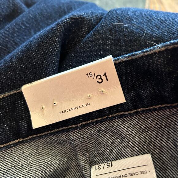 KanCan Womens Jeans Sz 15/31 Greenwood Wide Leg Denim Ultra High Rise Side Zip - Picture 3 of 7